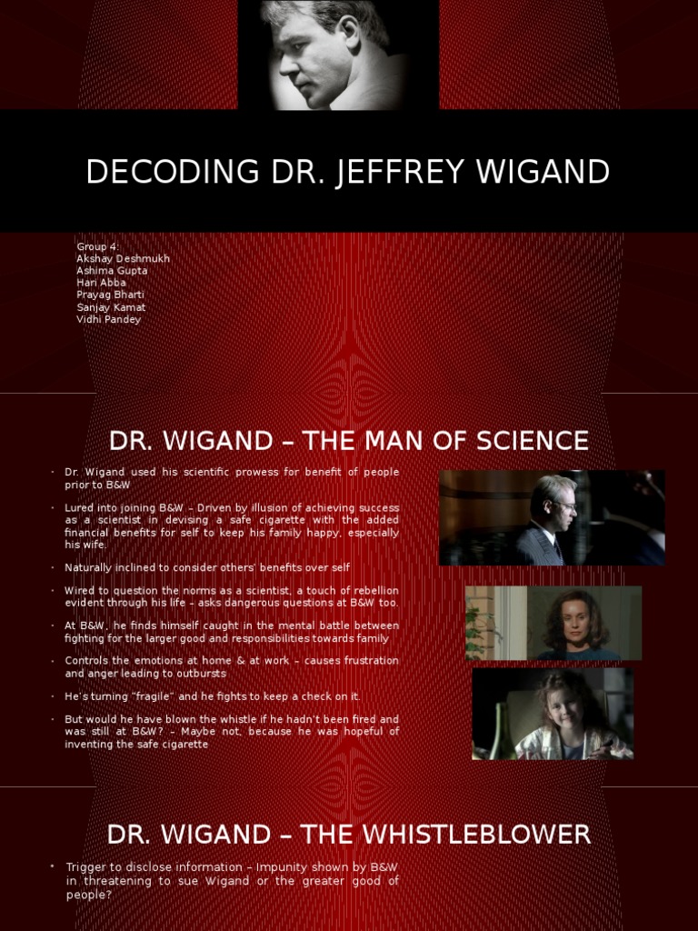 jeffrey wigand tobacco whistleblower Wigand: The big Jeffrey Wigand: The Whistleblower Who