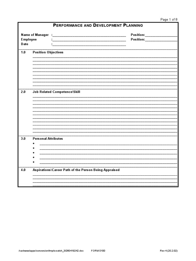 Performance and Development Planning | PDF | Competence (Human ...