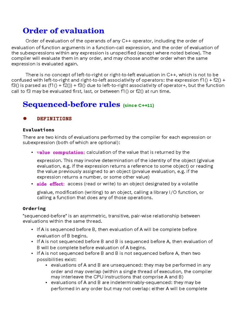 Order of Eval | PDF | Subroutine | Parameter (Computer Programming)