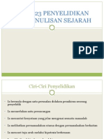 Hsr3023 Penyelidikan Dan Penulisan Sejarah