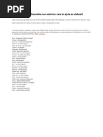 Lista Cu Alimentele Non-calorice Care Ajuta La Slabit