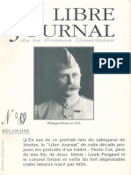 Libre Journal de la France Courtoise N°089
