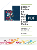 Literary Review on Social Media and Digital Marketing