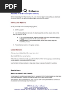 MQ Install Instructions Autocad