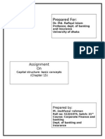 Capital Structure Concepts