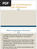 Structural Consideration & Type of Structure