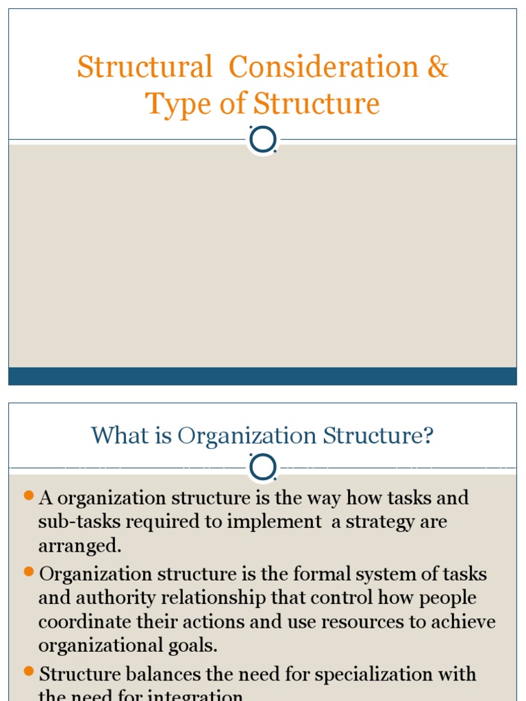 Structural Considerations in Strategy | PDF | Organizational Structure ...