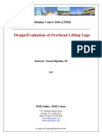 design evaluation of overhead lifting lugs