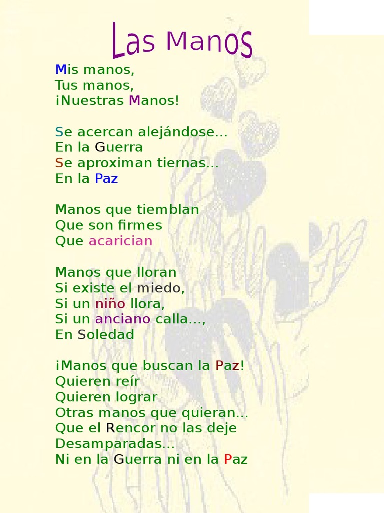Poema De Manos Que Ayudan A Los Maestros 15 Hermosos Poemas Para
