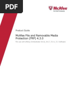 Download McAfee File and Removable Media Protection FRP 430 - Product Guide - En by Hammerzor SN255755677 doc pdf