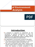 Steps of Environment Analysis