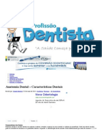 Anatomia Dental - Características Dentais - Profissão Dentista