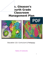 Classroom Management Plan 