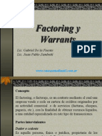 Adm. Financiera - Factoring y Warrant