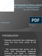 Business Performance Excellence: Through Total Quality Management by Jack P.Pekar