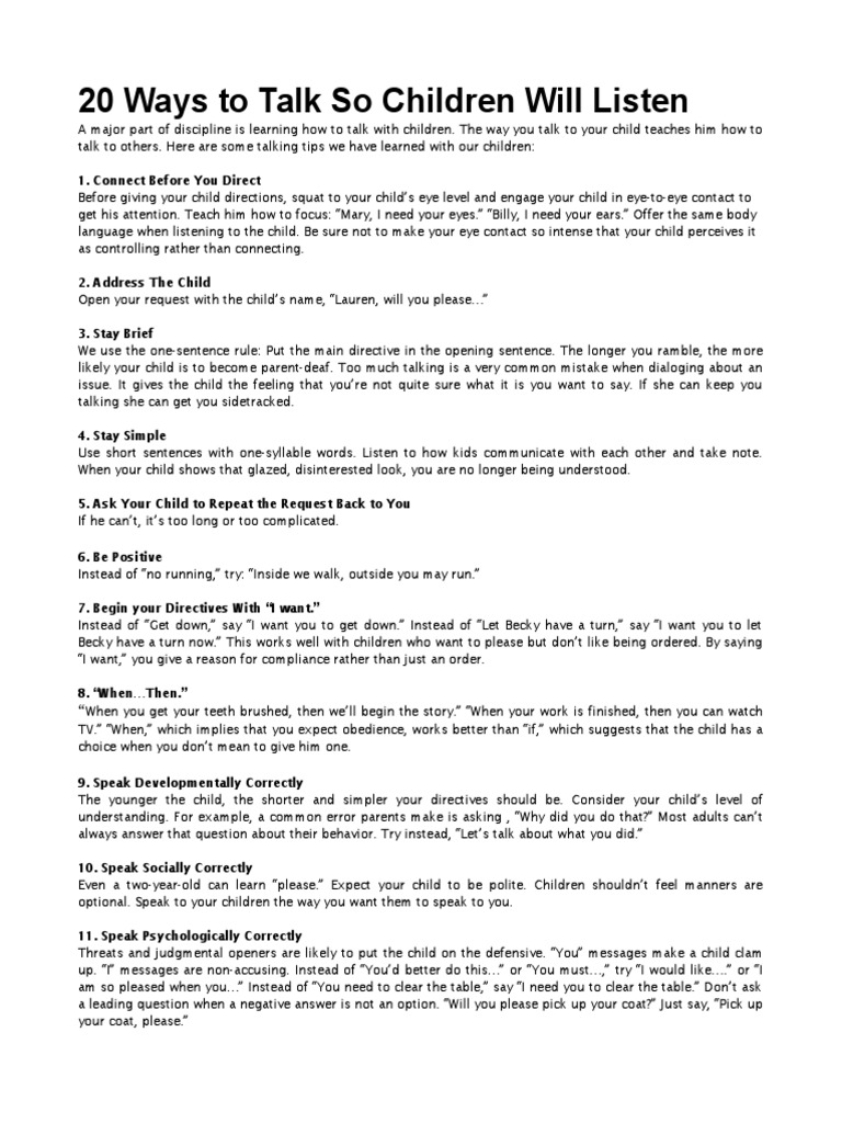 Effective Communication with Children | PDF | Cognition | Cognitive Science