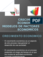 Crecimiento Económico y Modelos de Factores Económicos 