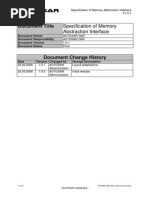 AUTOSAR SWS Mem AbstractionInterface