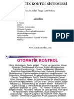 Otomatik Kontrol - Eemdersnotlari.com - Yrd.doç.Dr.hilmi Kuşçu Ders Notları