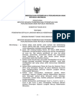 Permeneg PP&PA No 3 THN 2010 - Penerapan 10 Langkah Mnju KBRHSLN Menyusui PDF