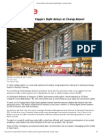 Minor Software Glitch Triggers Flight Delays at Changi Airport, TNP 30Nov2013