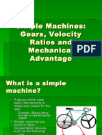 Simple Machines and Gears and Their Mechanical Advantage