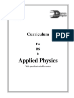 BS Applied Physics Courseoutline