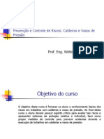 Curso de Prevenção e Controle Riscos, Caldeiras e Vasos de Pressão