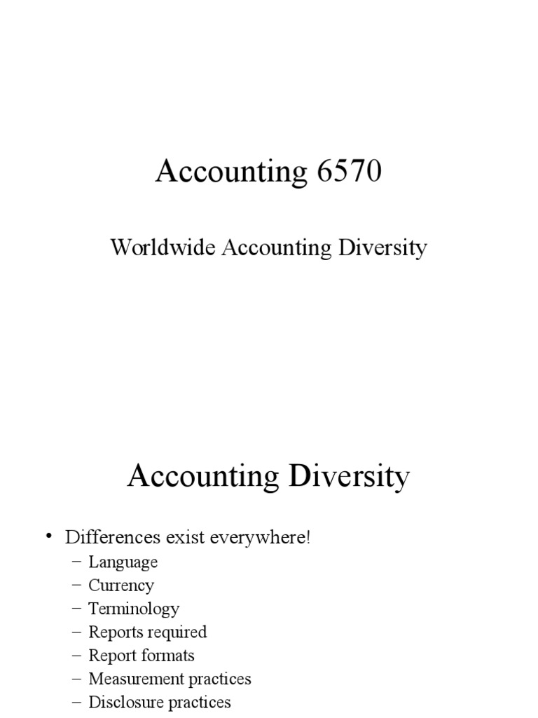 Accounting Diversity and Cultural Influences | PDF | Conservatism ...