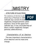 Chemistry: Strcture of Electron