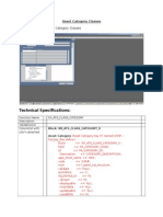 Asset Category Classes Technical Specifications