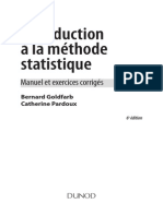 Introduction à La Méthode Statistique_Manuel Et Exercices Corrigés_Bernard Goldfarb Et Catherine Pardoux_6éme Édition