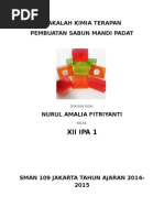 Download MAKALAH  PEMBUATAN SABUN MANDI PADAT by Nurul Amalia Fitriyanti SN255813667 doc pdf