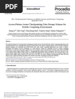 Access-Pattern Aware Checkpointing Data Storage Scheme For Mobile Computing Environment