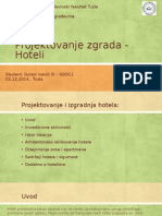 Projektovanje Zgrada - Hoteli - Prezentacija