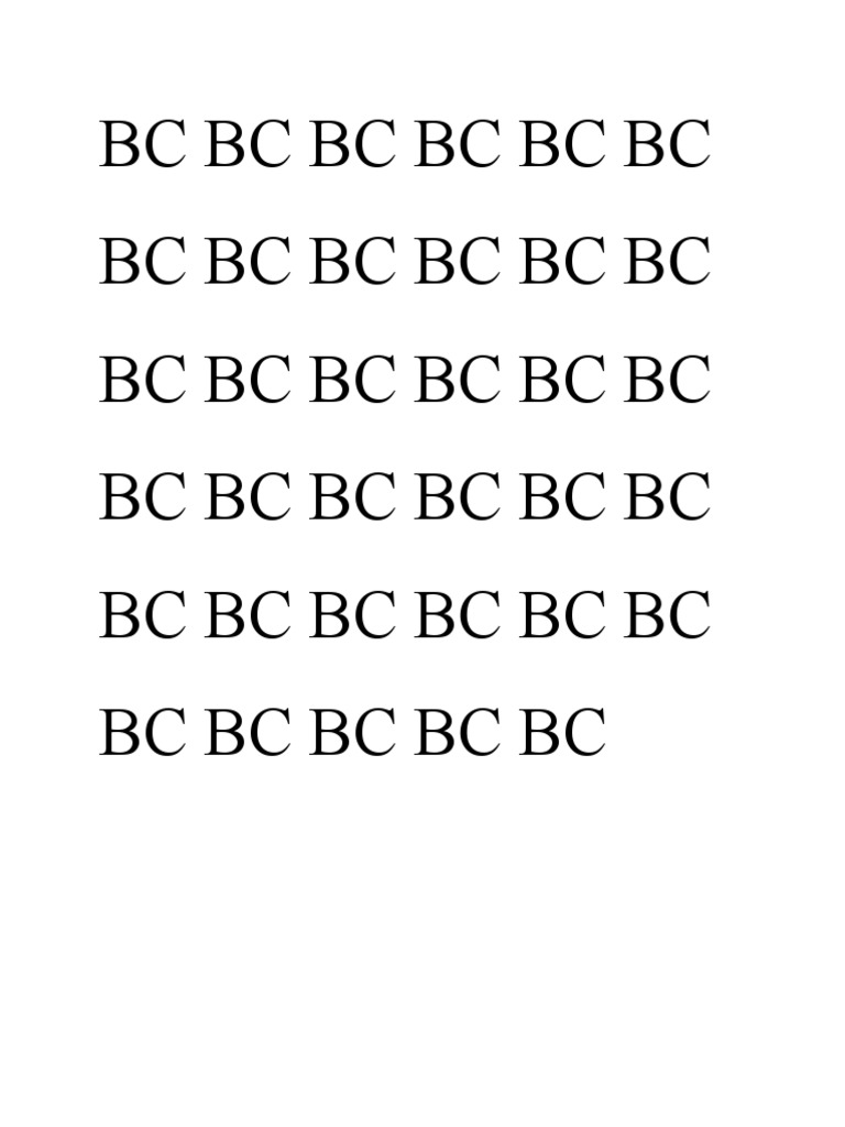 Repeated BC Patterns Analysis | PDF | Social Science