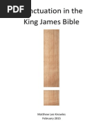 Punctuation in the King James Bible
