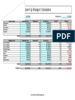 Start-Up Budget Calculator