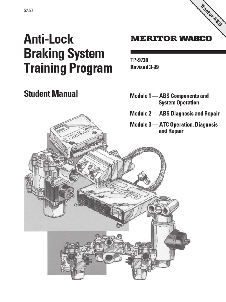 Meritor ABS Training PDF Anti Lock Braking System Valve