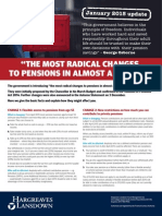 Budget 2014 Pension Changes