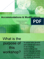 Accommodations and Modifications