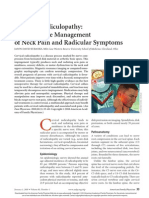 Cervical Radiculopathy Nonoperative Management of Neck Pain and Radicular Symptoms