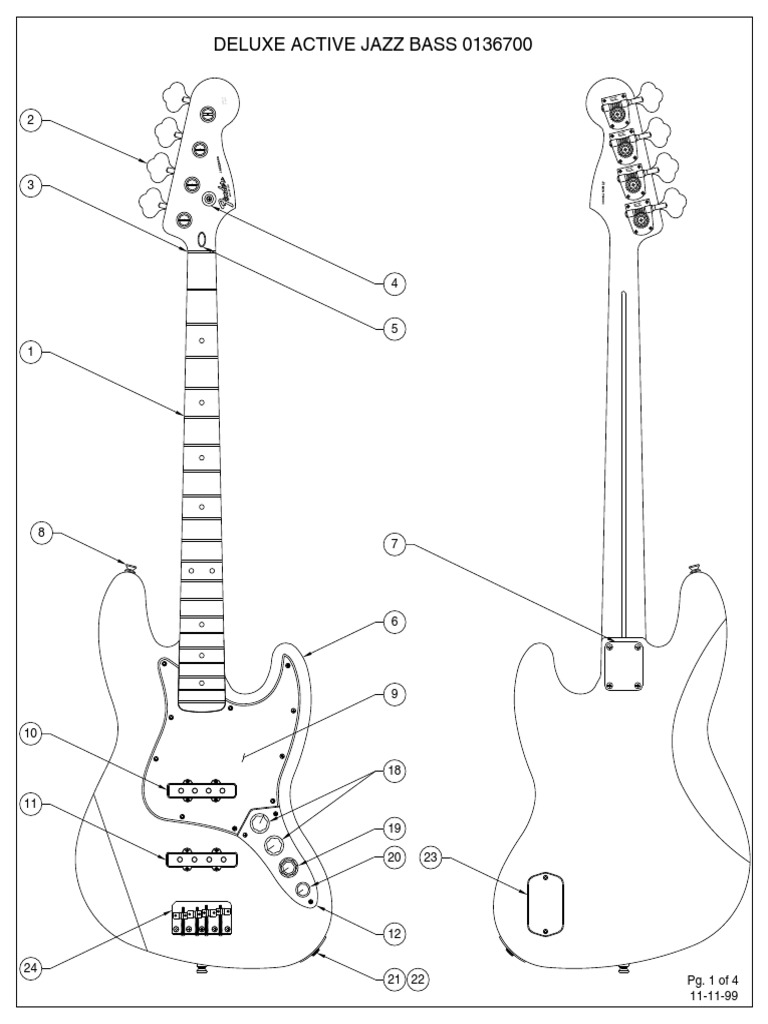 Deluxe Active Jazz Bass PDF