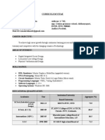 Curriculum Vitae: M.Tech (Embedded Systems &vlsi Design)