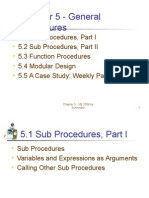 VB 2008 Chapter 5 Procedures and Modular Design