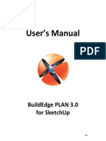 User'S Manual: Buildedge Plan 3.0 For Sketchup