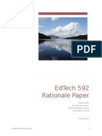 EdTech 592 Rationale Paper