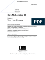 PhysicsAndMathsTutor.com: Core Mathematics C3 Paper A