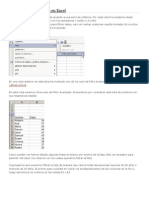 Usando Filtro Avanzado en Excel