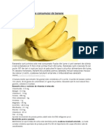Care Sunt Beneficiile Consumului de Banane